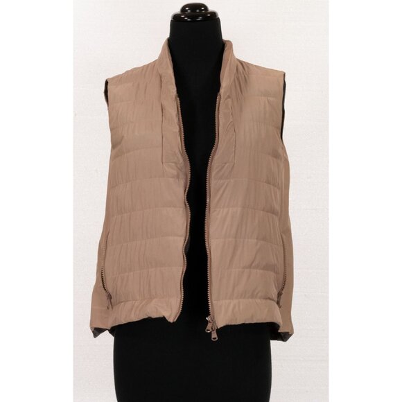 Brunello Cucinelli Jackets & Blazers - Brunello Cucinelli Beige Quilted Down Vest